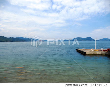 Tadanoumi Port as seen from Okunoshima Island Tadanoumi Port as seen from Okunoshima Island 141744124