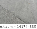 陽光透過樹木和落葉，灑落在瀝青路上。 141744335