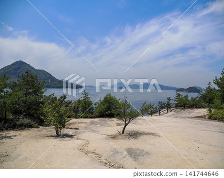 View from Sunset Hill on Okunoshima Island. View from Sunset Hill on Okunoshima Island. 141744646
