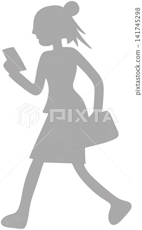 silhouette of a person looking at a phone silhouette of a person looking at a phone 141745298