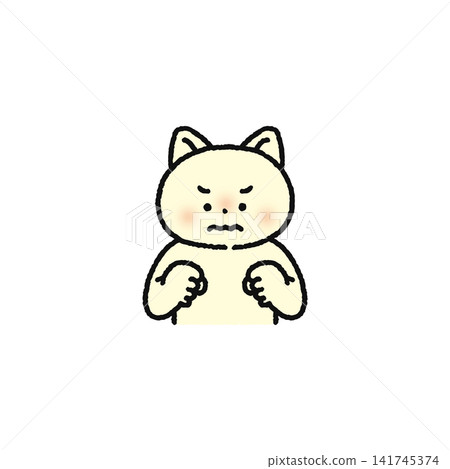 A cat on the verge of exploding with frustration 141745374