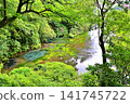 Clear streams flowing from the Kakitagawa springs and lush green scenery 141745722