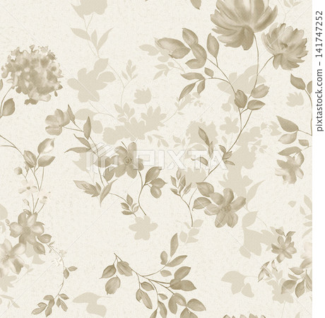 Soft dreamy watercolor floral seamless patterns collection Soft dreamy watercolor floral seamless patterns collection 141747252