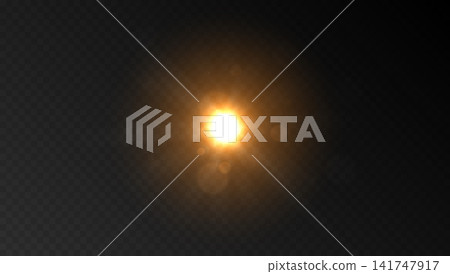 Sun light lens flare overlay isolated on transparent background. Glow translucent sunlight special lens flare vector light effect. Blur flash rays spotlight. Abstract realistic star burst with spark Sun light lens flare overlay isolated on transparent background. Glow translucent sunlight special lens flare vector light effect. Blur flash rays spotlight. Abstract realistic star burst with spark 141747917