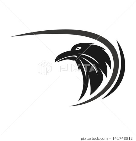 Crow Icon Logo Design Crow Icon Logo Design 141748812