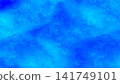 Vibrant blue watercolor texture background, blue abstract paint material 141749101