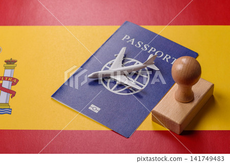Spain, Spanish passport for travel, immigration, education, and business. Spanish passport 141749483