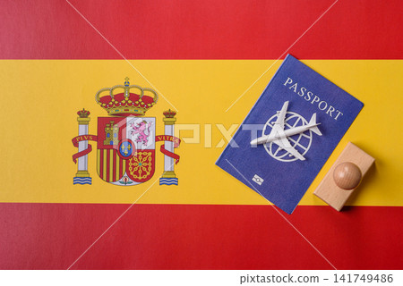 Spain, Spanish passport for travel, immigration, education, and business. Spanish passport Spain, Spanish passport for travel, immigration, education, and business. Spanish passport 141749486