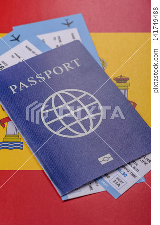 Spain, Spanish passport for travel, immigration, education, and business. Spanish passport Spain, Spanish passport for travel, immigration, education, and business. Spanish passport 141749488