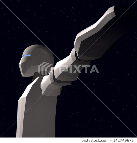 3D illustration of humanoid prototype 3D illustration of humanoid prototype 141749672