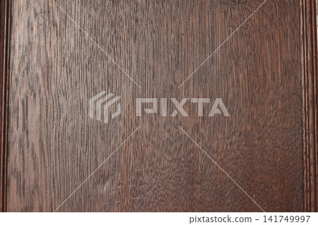 Dark Oak Wood Texture Background with Vertical Fiber Grain Dark Oak Wood Texture Background with Vertical Fiber Grain 141749997