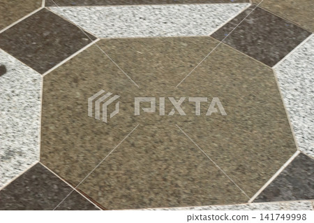 Geometric Granite Floor Tile Pattern with Octagonal Design Geometric Granite Floor Tile Pattern with Octagonal Design 141749998