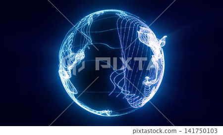 Glowing blue abstract sphere formed by flowing light trails and fine digital lines on a dark background, symbolizing futuristic energy and data motion. Glowing blue abstract sphere formed by flowing light trails and fine digital lines on a dark background, symbolizing futuristic energy and data motion. 141750103