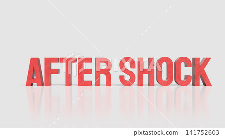 After Shock Warning Concept with Bold Red 3D Typography After Shock Warning Concept with Bold Red 3D Typography 141752603
