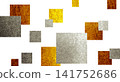 Celebratory gold and silver paper PNG material 141752686