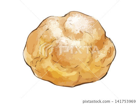A mouthwatering illustration of a cream puff A mouthwatering illustration of a cream puff 141753969