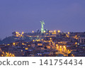 Statue of the Virgin of El Panecillo at dawn in Quito, Ecuador 141754434