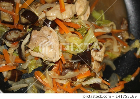 Homemade, simple stir-fried vegetables Homemade, simple stir-fried vegetables 141755169