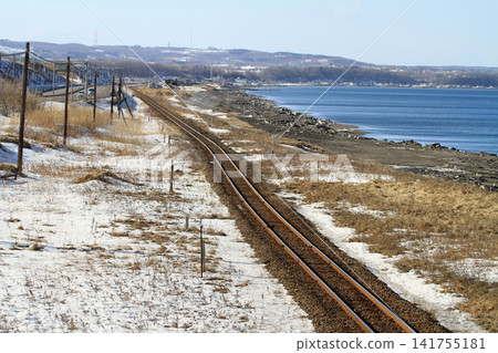 A view from Kitahama Station on the Senmo Main Line in Hokkaido. A view from Kitahama Station on the Senmo Main Line in Hokkaido. 141755181