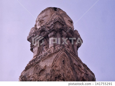 Thailand, Si Satchanalai: Angkorian ruins, four-sided statues Thailand, Si Satchanalai: Angkorian ruins, four-sided statues 141755291