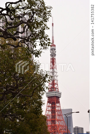 Tokyo Tower, near Shiba, Sakurada-dori Street Tokyo Tower, near Shiba, Sakurada-dori Street 141755382