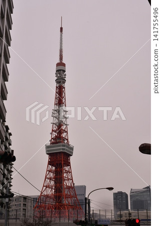Tokyo Tower, near Shiba, Sakurada-dori Street Tokyo Tower, near Shiba, Sakurada-dori Street 141755496