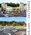 Restoration of the landscape near the intersection in front of the prefectural office on the west side of Wakayama Castle. Top image: 2009. Bottom image: 2026. Restoration of the landscape near the intersection in front of the prefectural office on the west side of Wakayama Castle. Top image: 2009. Bottom image: 2026. 141756802