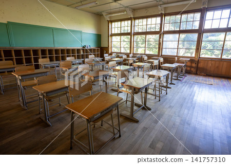 Classroom in an empty school Classroom in an empty school 141757310