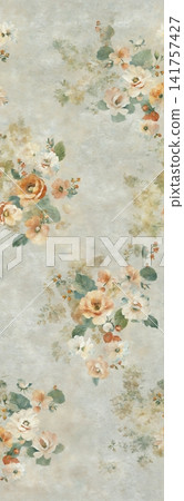 Soft Pastel Watercolor Floral Lace Bandana Seamless Textile Pattern Collection Soft Pastel Watercolor Floral Lace Bandana Seamless Textile Pattern Collection 141757427