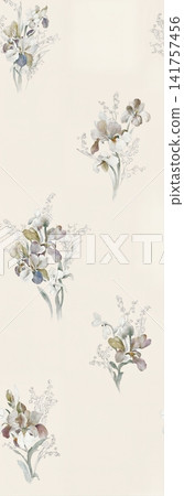 Soft Pastel Watercolor Floral Lace Bandana Seamless Textile Pattern Collection Soft Pastel Watercolor Floral Lace Bandana Seamless Textile Pattern Collection 141757456