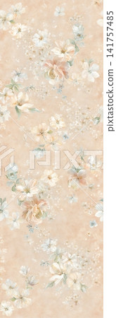 Soft Pastel Watercolor Floral Lace Bandana Seamless Textile Pattern Collection Soft Pastel Watercolor Floral Lace Bandana Seamless Textile Pattern Collection 141757485