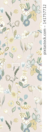 Soft dreamy watercolor floral seamless patterns collection Soft dreamy watercolor floral seamless patterns collection 141757712