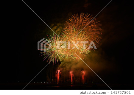 Fireworks blooming in the night sky <Oigawa Fireworks Festival 2026> Fireworks blooming in the night sky <Oigawa Fireworks Festival 2026> 141757801