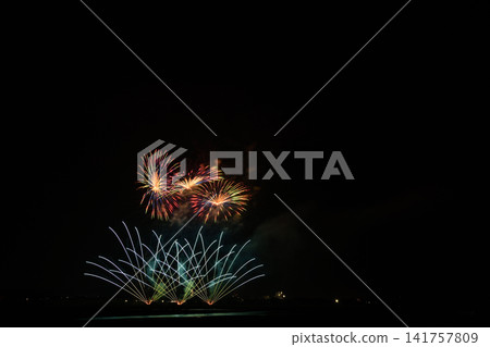 夜空中綻放的煙火 <2026年大井川煙火大會> 141757809