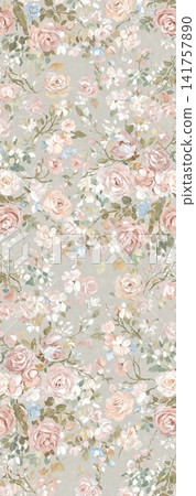 Soft dreamy watercolor floral seamless patterns collection Soft dreamy watercolor floral seamless patterns collection 141757890
