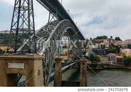 Dom Luis I Bridge Over the Douro River in Porto Portugal Dom Luis I Bridge Over the Douro River in Porto Portugal 141758076