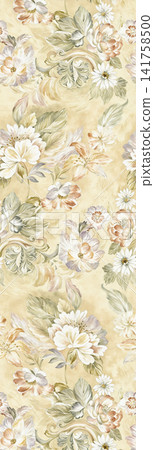 Soft Vintage Floral Seamless Patterns Collection in Muted Pastel Tones Soft Vintage Floral Seamless Patterns Collection in Muted Pastel Tones 141758500