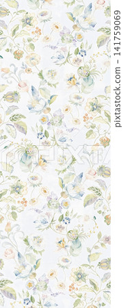 Delicate Watercolor Vintage Rose Floral Seamless Pattern Collection Delicate Watercolor Vintage Rose Floral Seamless Pattern Collection 141759069