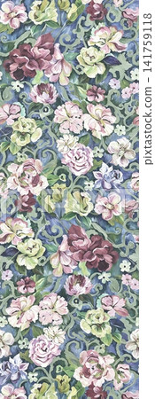 Delicate Watercolor Vintage Rose Floral Seamless Pattern Collection Delicate Watercolor Vintage Rose Floral Seamless Pattern Collection 141759118