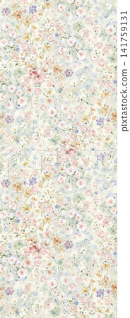 Delicate Watercolor Vintage Rose Floral Seamless Pattern Collection Delicate Watercolor Vintage Rose Floral Seamless Pattern Collection 141759131