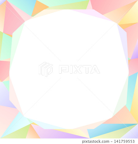 Colorful polygon-style frame_square Colorful polygon-style frame_square 141759553