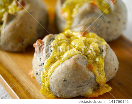 Black sesame cheese bread Black sesame cheese bread 141760141