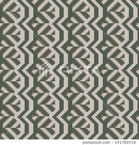 Geometric Chevron Knitting seamless pattern design in Khaki green Geometric Chevron Knitting seamless pattern design in Khaki green 141760558