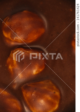 Caramel Candy Macro Texture Background Close Up Caramel Candy Macro Texture Background Close Up 141761424