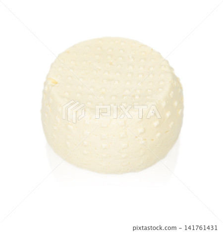 Fresh Soft Cheese Wheel Isolated on White Background Fresh Soft Cheese Wheel Isolated on White Background 141761431