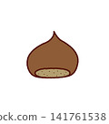 Autumn taste chestnut 141761538