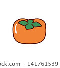 Autumn taste persimmon 141761539