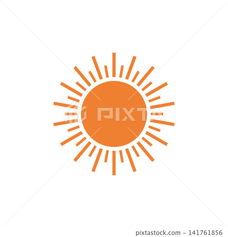 circular sun icon shape graphic flat design circular sun icon shape graphic flat design 141761856