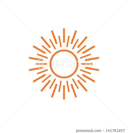 circular sun icon shape graphic flat design circular sun icon shape graphic flat design 141761857