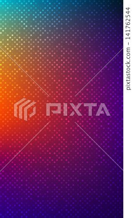 Abstract gradient background with glowing dots grid pattern colorful neon vertical wallpaper design for digital cover and display Abstract gradient background with glowing dots grid pattern colorful neon vertical wallpaper design for digital cover and display 141762544